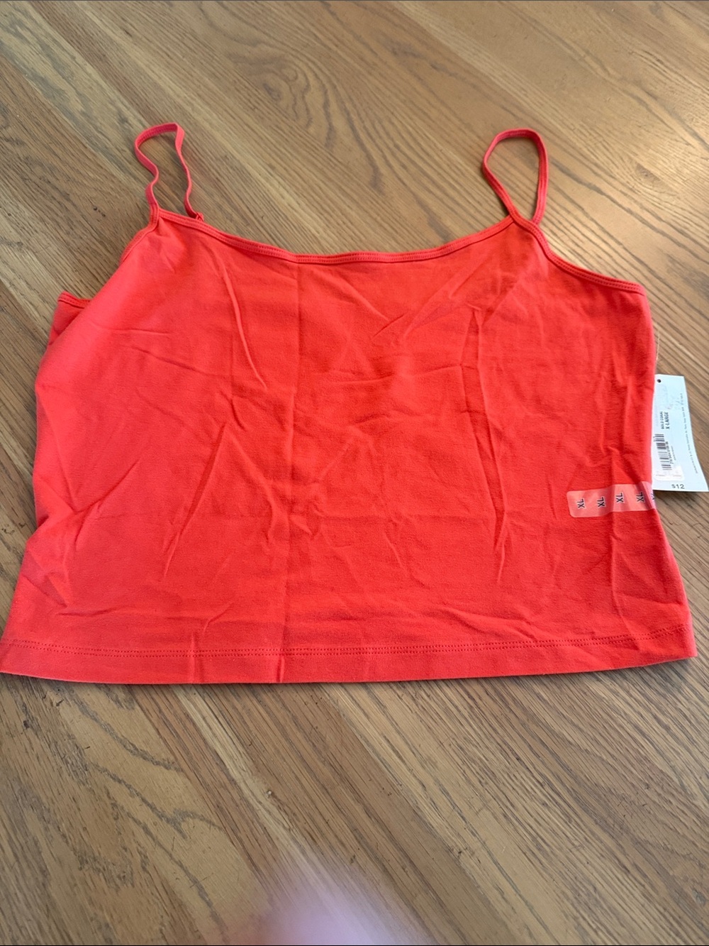 Decree Red Cropped Spaghetti-Strap Cami